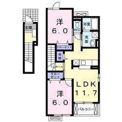 ファーストレーベン立野Ｂの物件間取画像